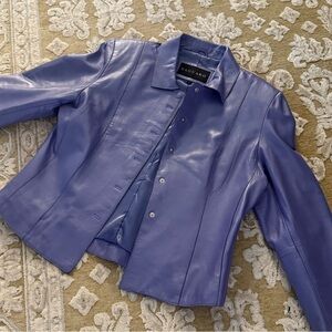 Saguaro Lavender/purple Leather Jacket. Size large
